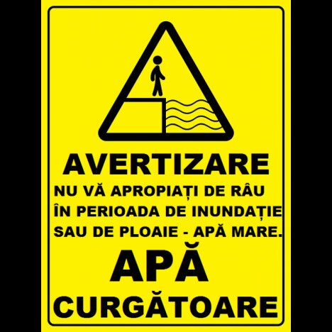Placuta pentru rauri curgatoare si lacuri